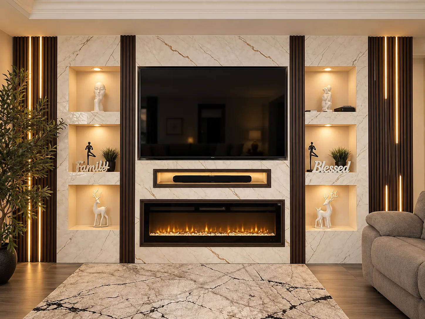 Custom entertainment center