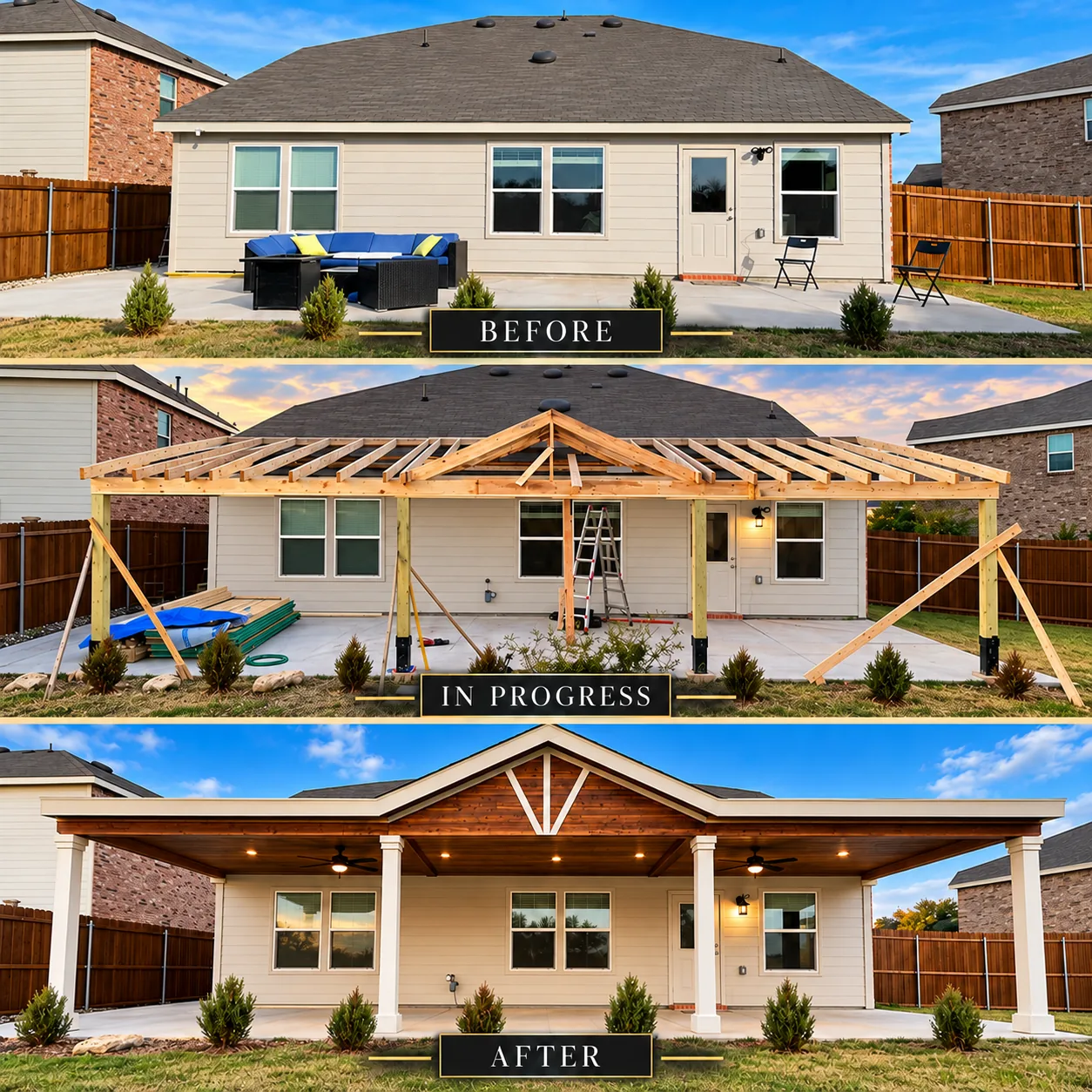 Covered patio transformation